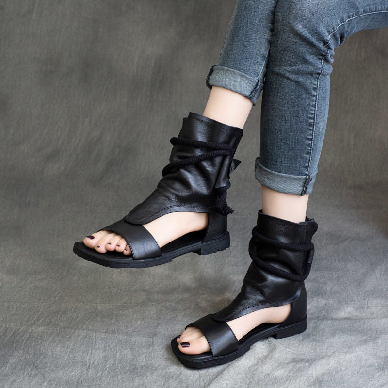 Vaagoon Roma Style Leather Sandal