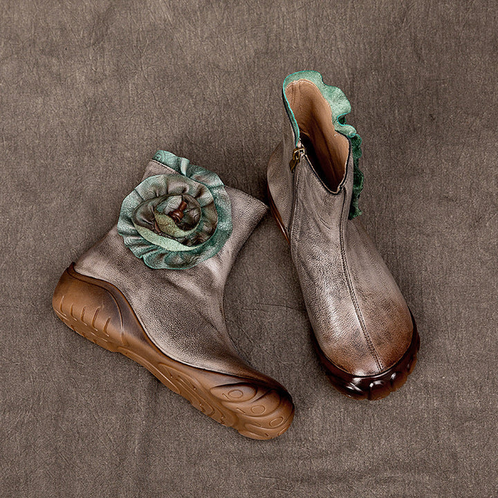 Vaagoon Chelsea Bloom Leather Women's Boots