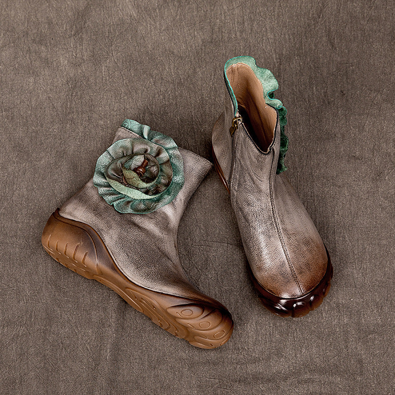 Vaagoon Chelsea Bloom Leather Women's Boots