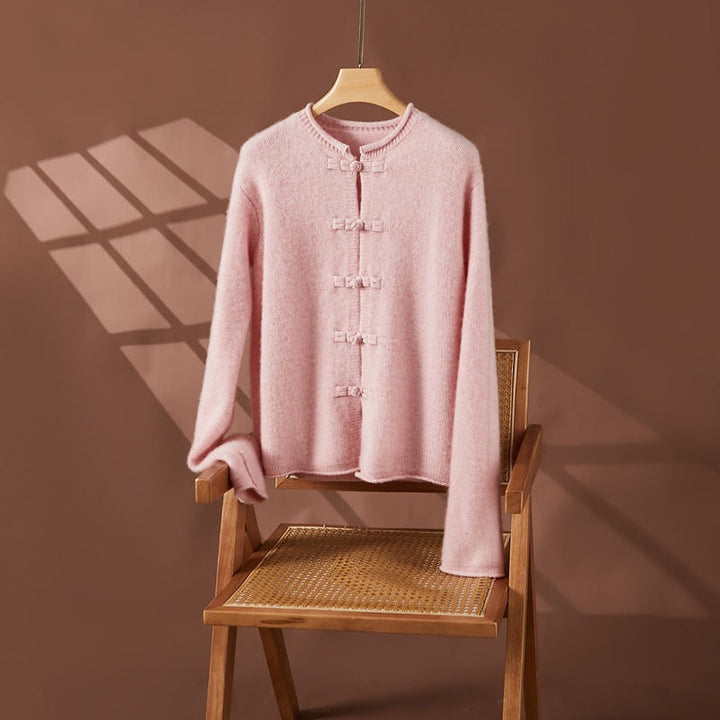 Vaagoon Retro Charm Cashmere Short Cardigan