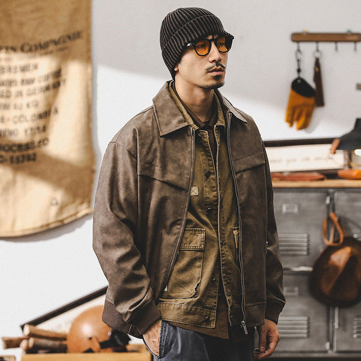 Vaagoon Brownstone Bomber Jacket