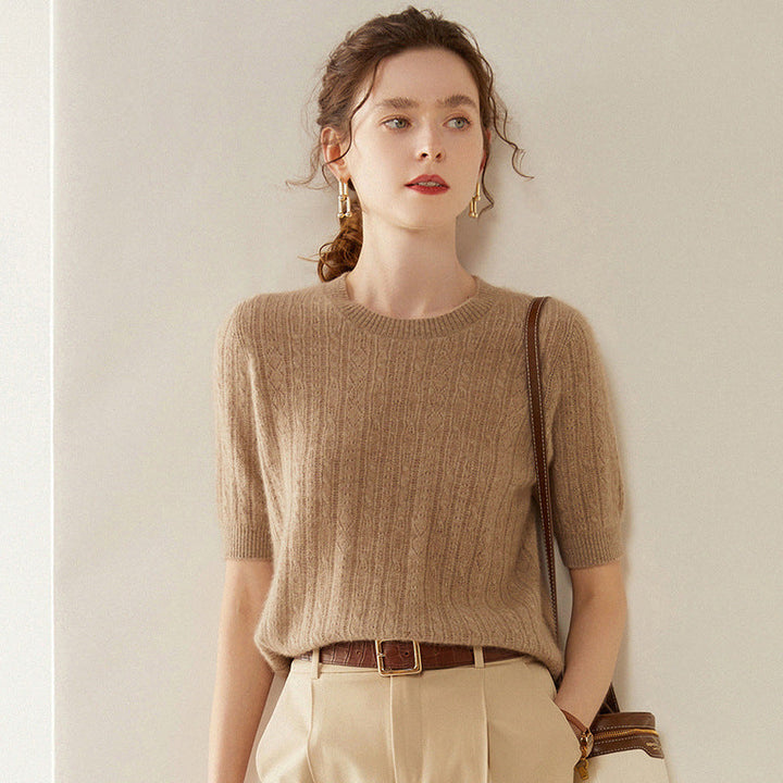 Vaagoon Cashmere Quarter-Sleeve Kazak