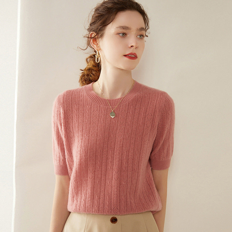 Vaagoon Cashmere Quarter-Sleeve Kazak