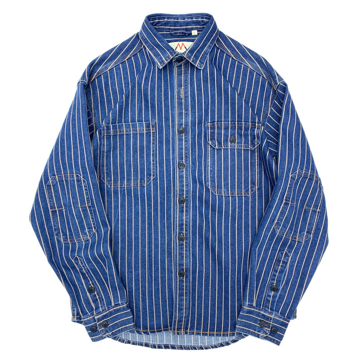 Vaagoon Blue Grid Retro Fit Shirt