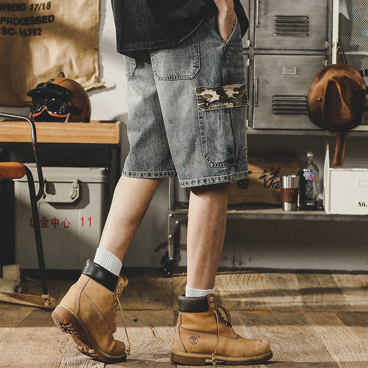 VAAGOON Shadow Cargo Denim Shorts