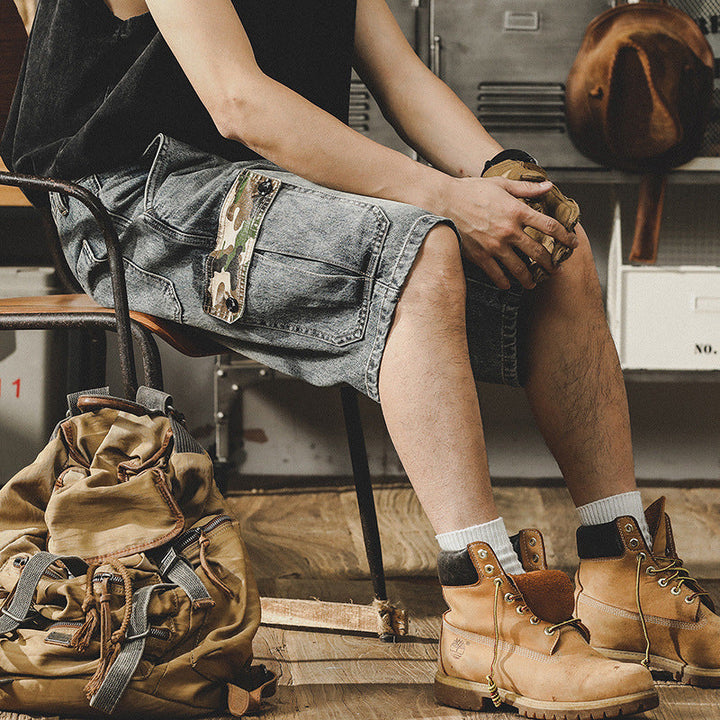 VAAGOON Shadow Cargo Denim Shorts