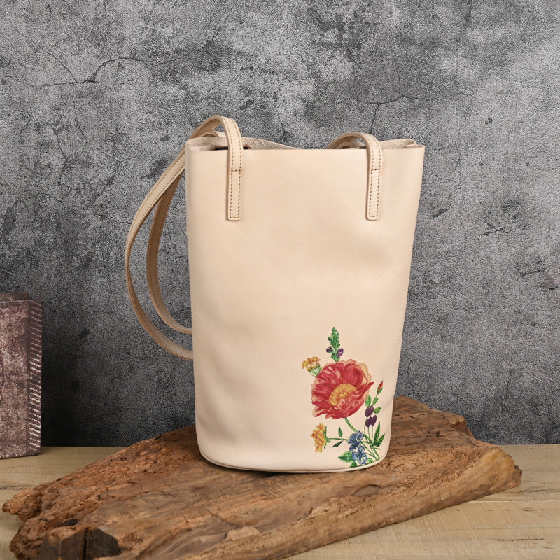 Vaagoon Bucket Style Leather Handbag