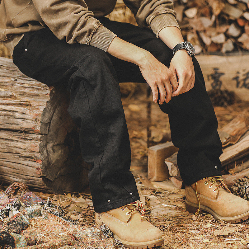 VAAGOON American Retro Velvet Stitch Pants