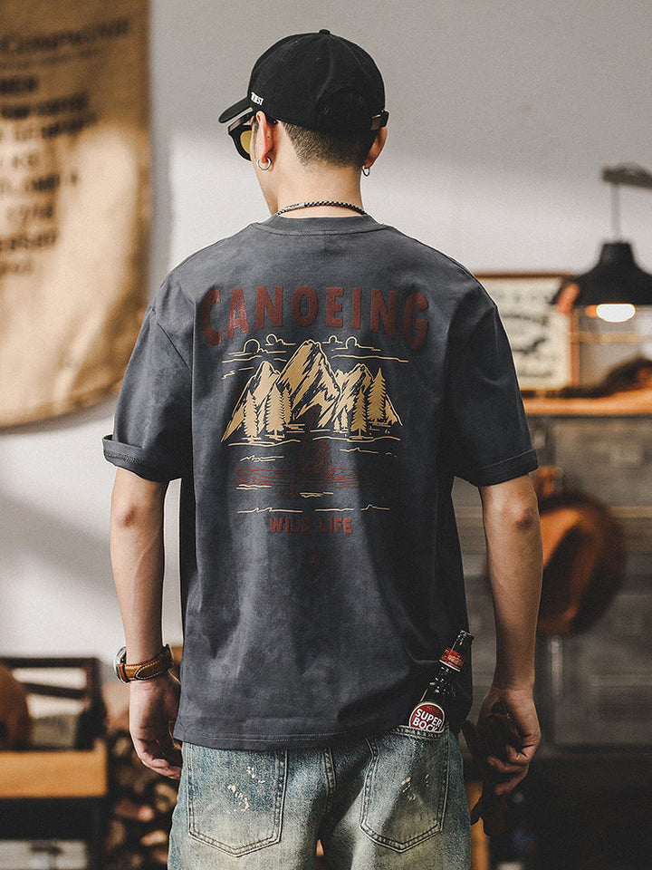 VAAGOON Canoeing Wild Life T-Shirt