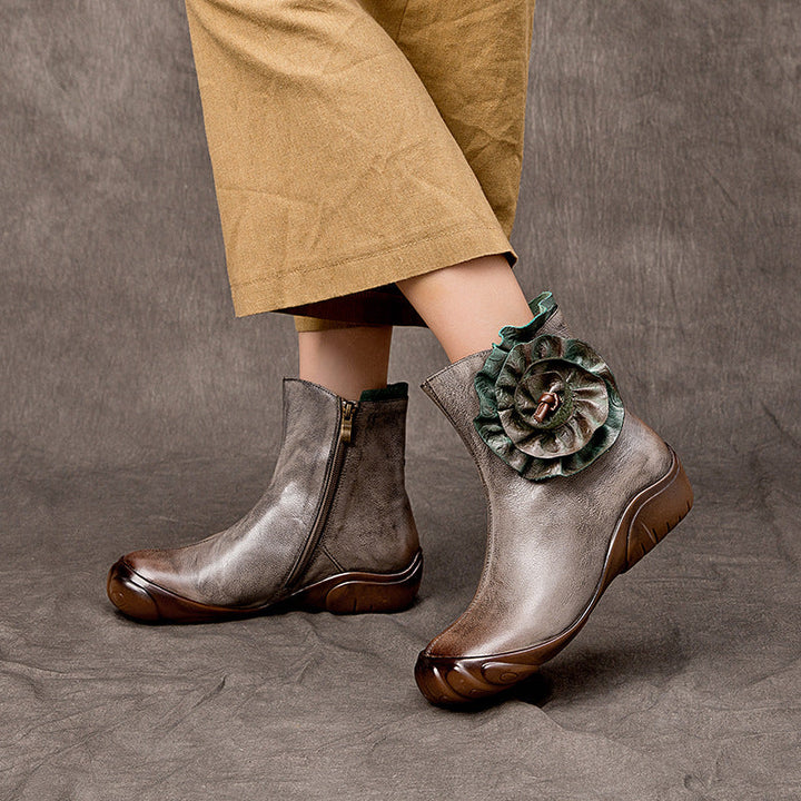 Vaagoon Chelsea Bloom Leather Women's Boots