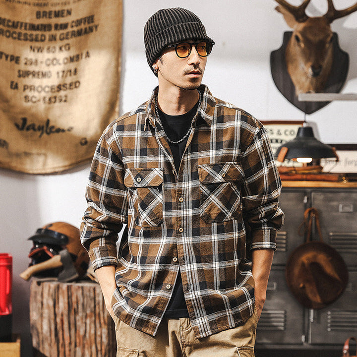 VAAGOON Black Grid Shirt