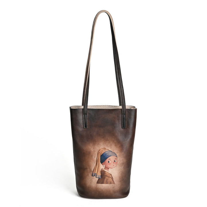 Vaagoon Bucket Style Leather Handbag