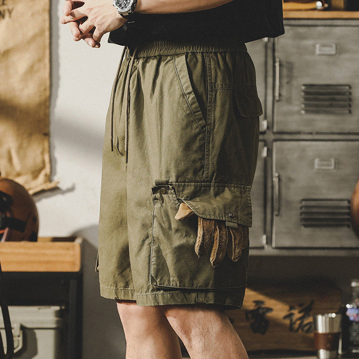 VAAGOON Tactical Olive Comfort Shorts