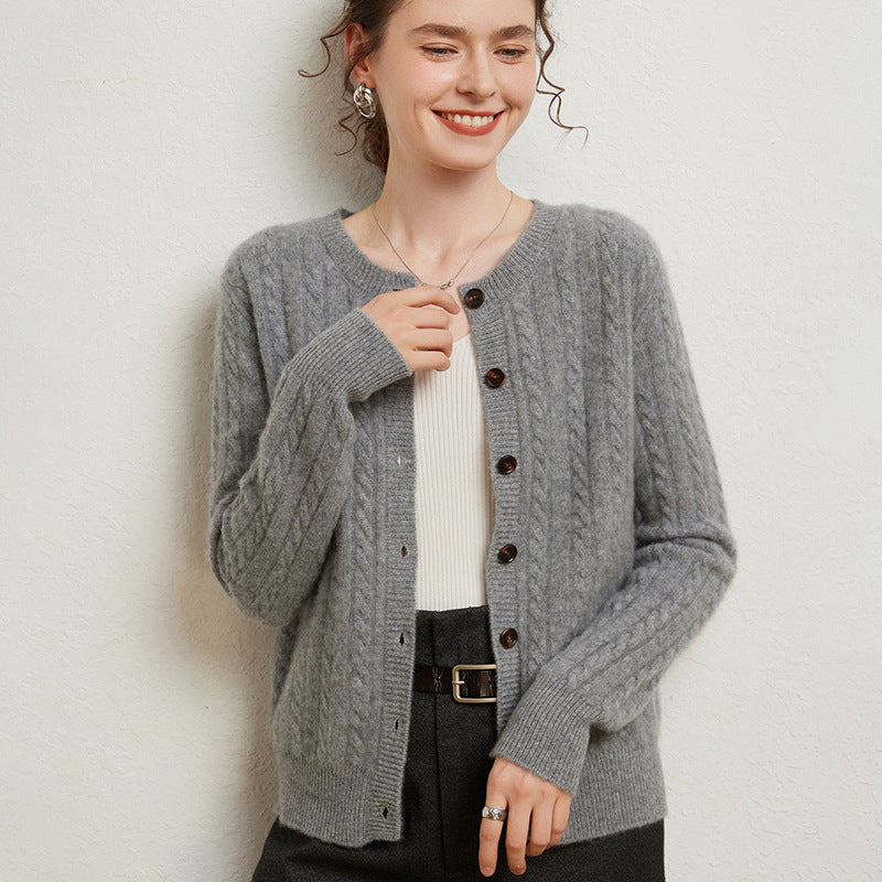 Vaagoon Nordic Cable Cashmere Cardigan