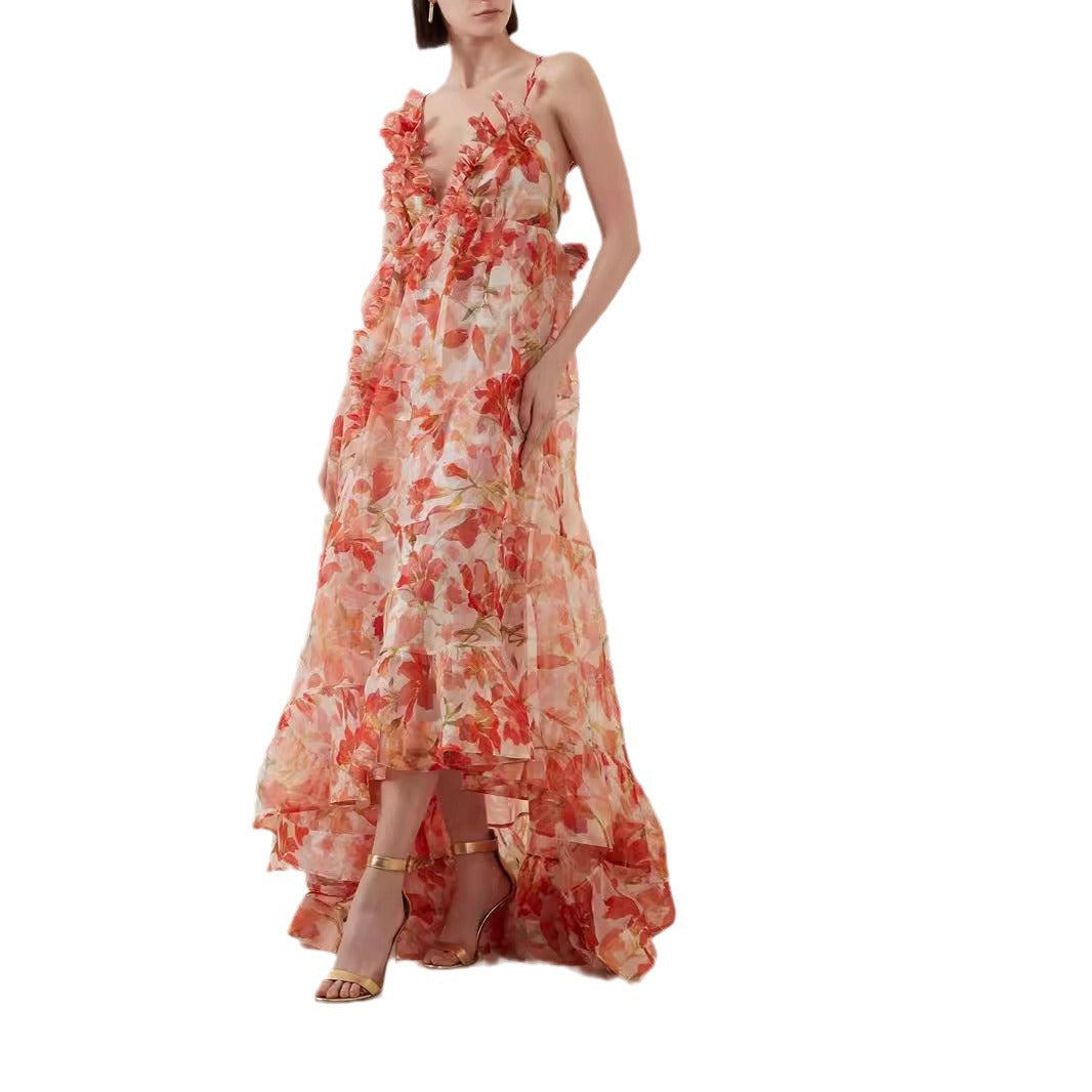 Vaagoon Silvia Deep V Neck Sleeveless Summer Dress