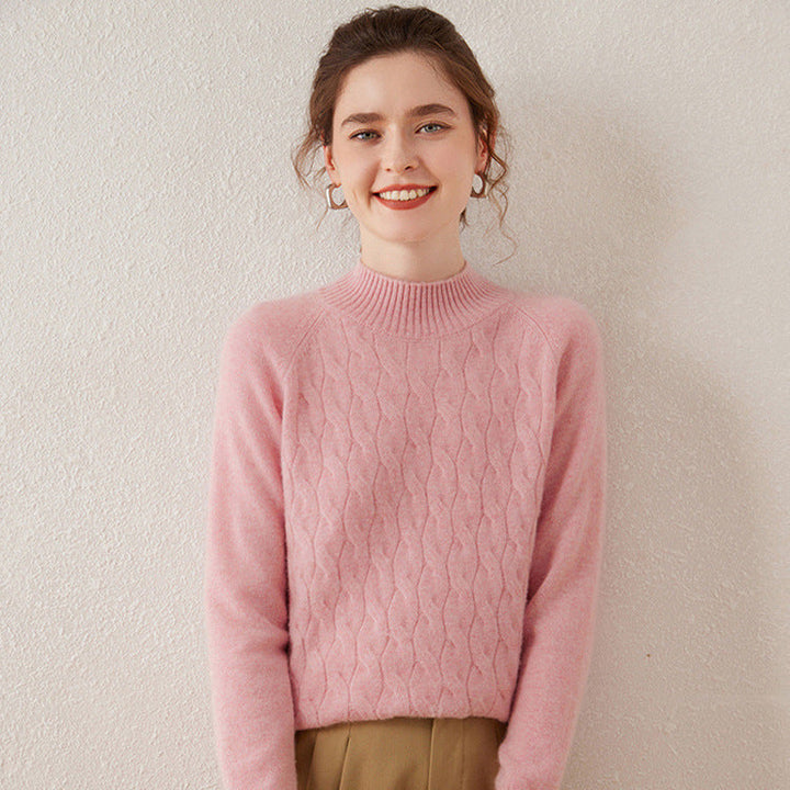Vaagoon Maple Glow Cashmere Half Turtleneck Sweater