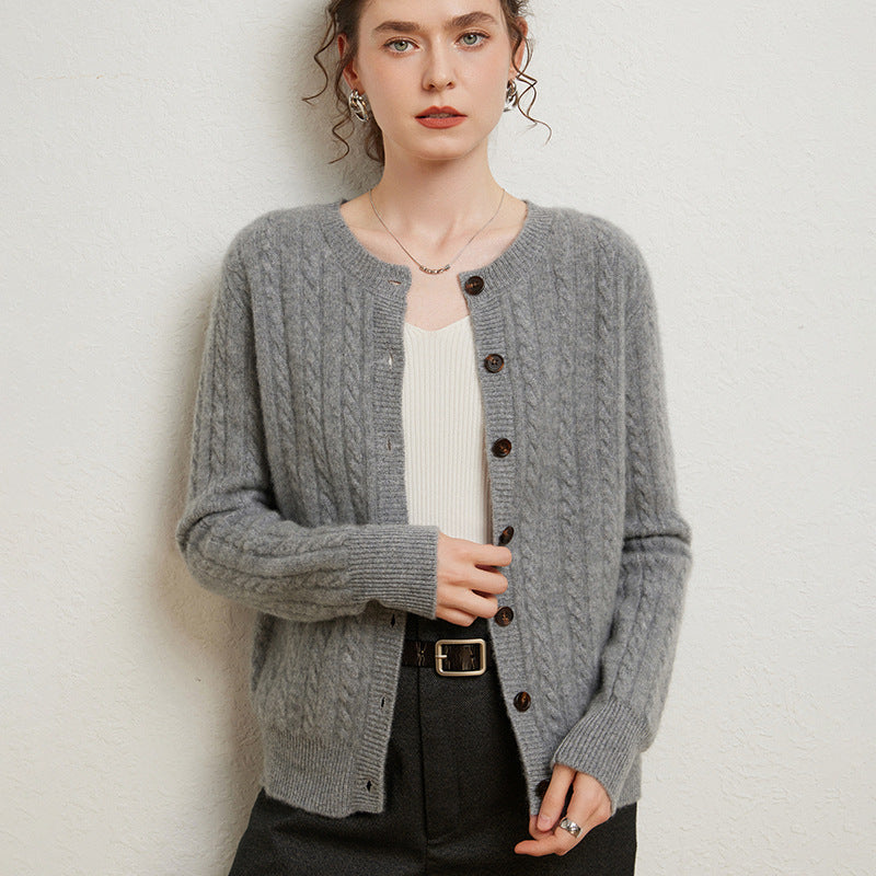 Vaagoon Nordic Cable Cashmere Cardigan