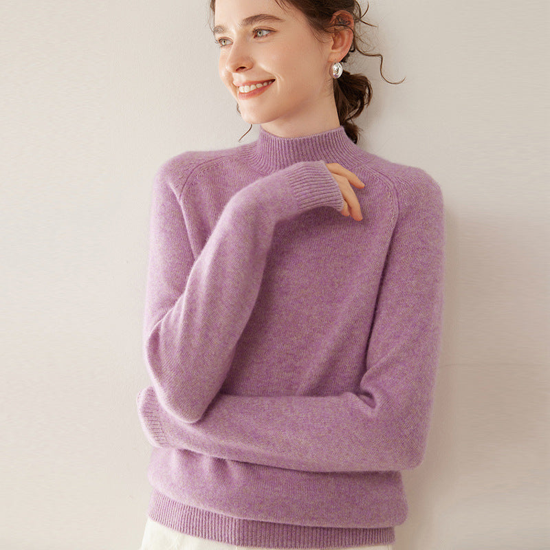 Vaagoon Cashmere Crest Turtleneck Sweater
