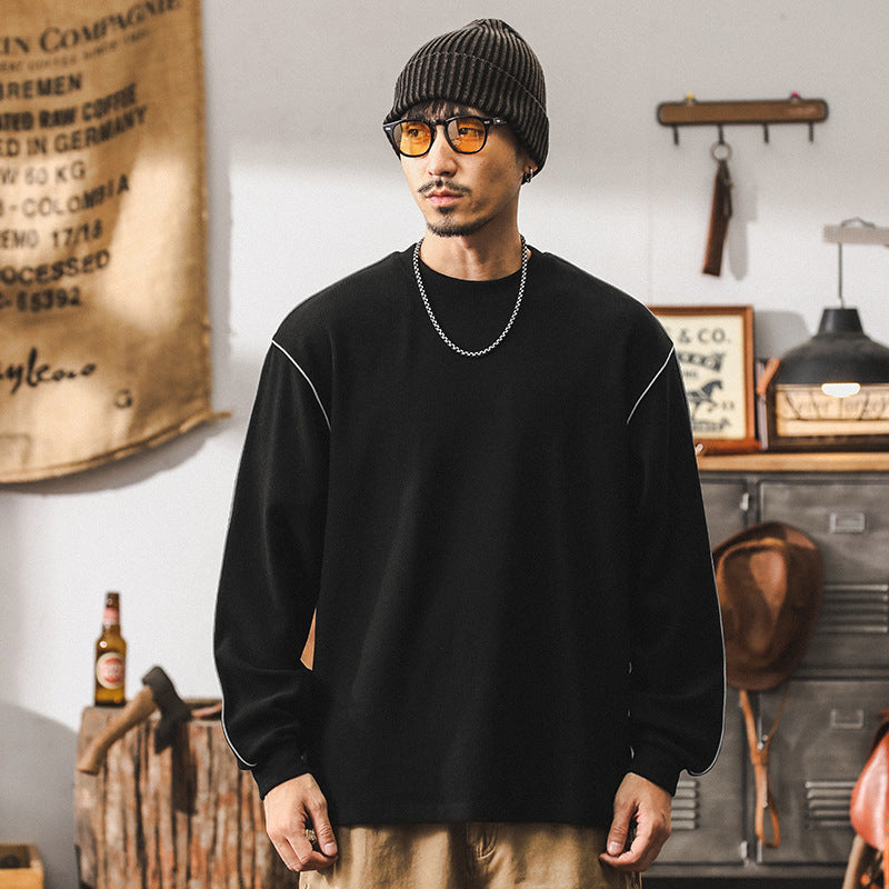 VAAGOON Gridmotion Geometric Patterned Sweatshirt