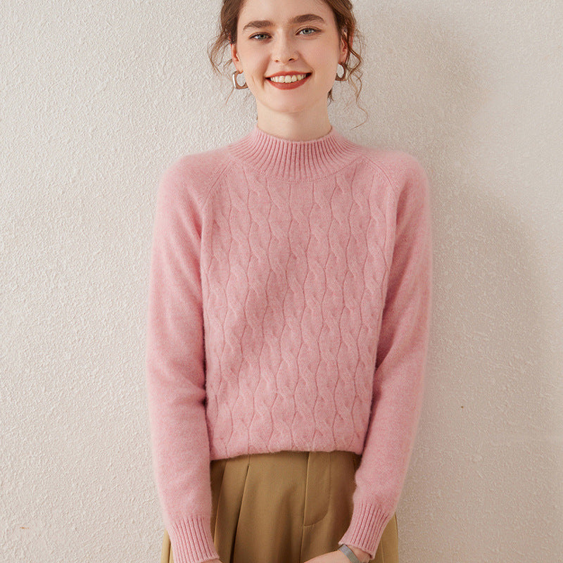 Vaagoon Maple Glow Cashmere Half Turtleneck Sweater