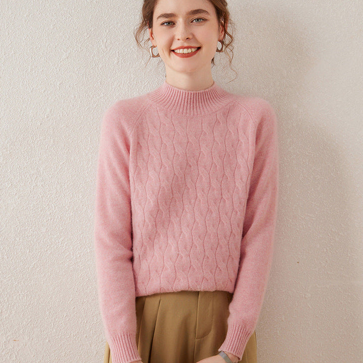 Vaagoon Maple Glow Cashmere Half Turtleneck Sweater