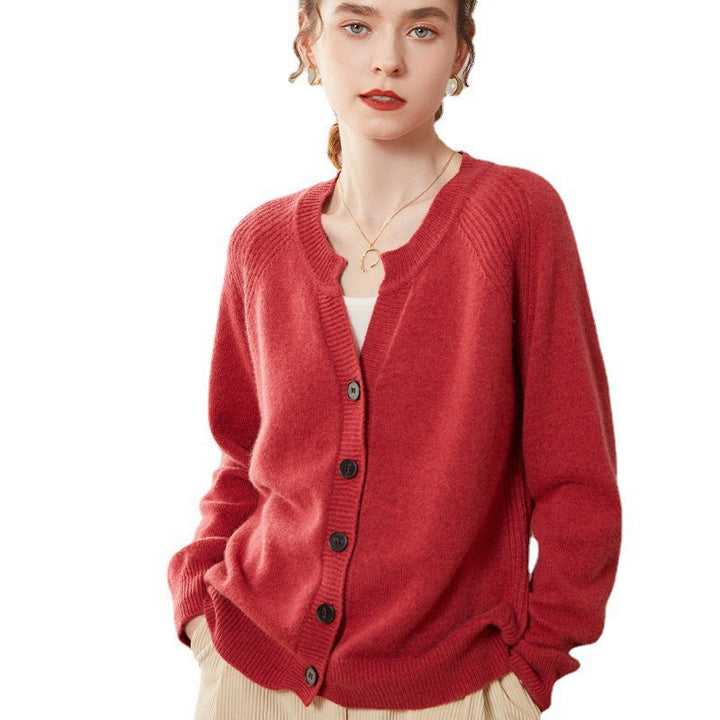 Vaagoon Imperial Red Cashmere Cardigan
