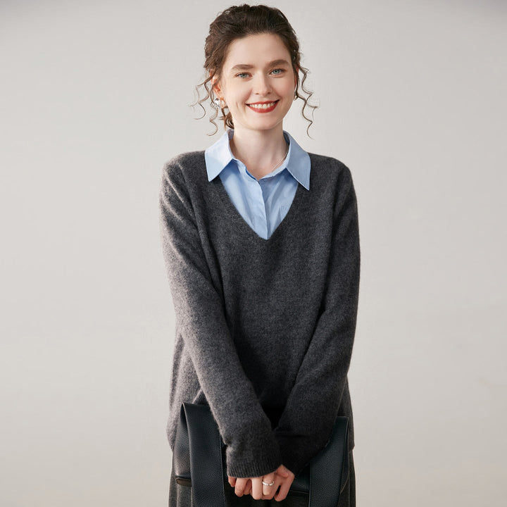 Vaagoon Cashmere V-Neck Kazak