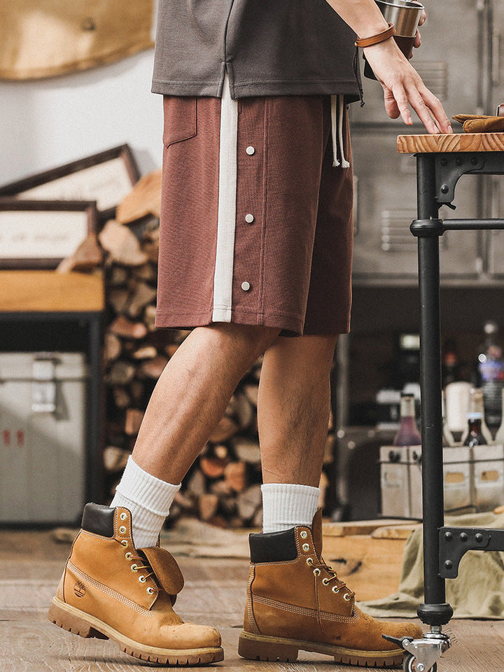 VAAGOON Dual-Tone Snap Shorts