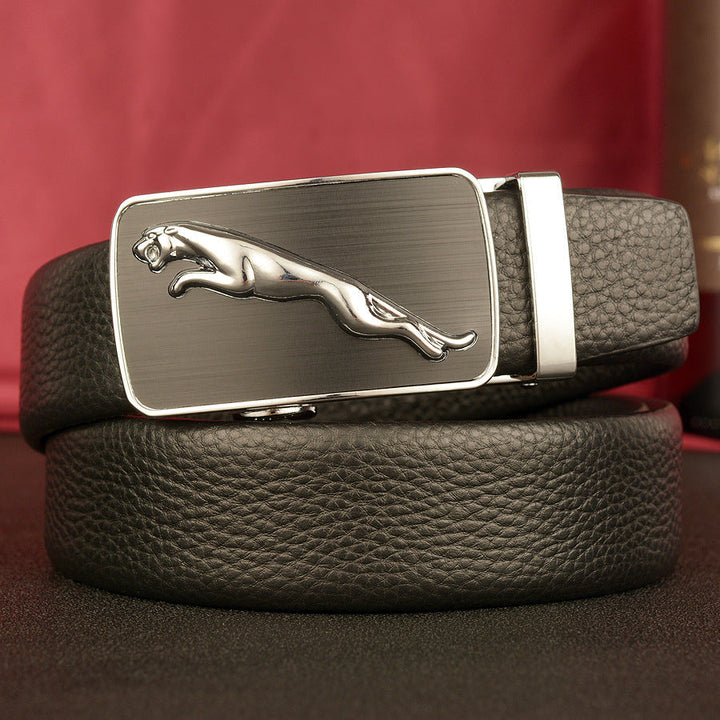 VAAGOON Genuine Leather Automatic Buckle Belt