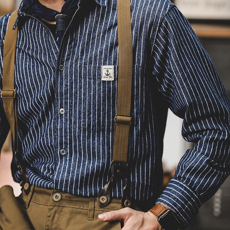 VAAGOON Deep Striped Overshirt