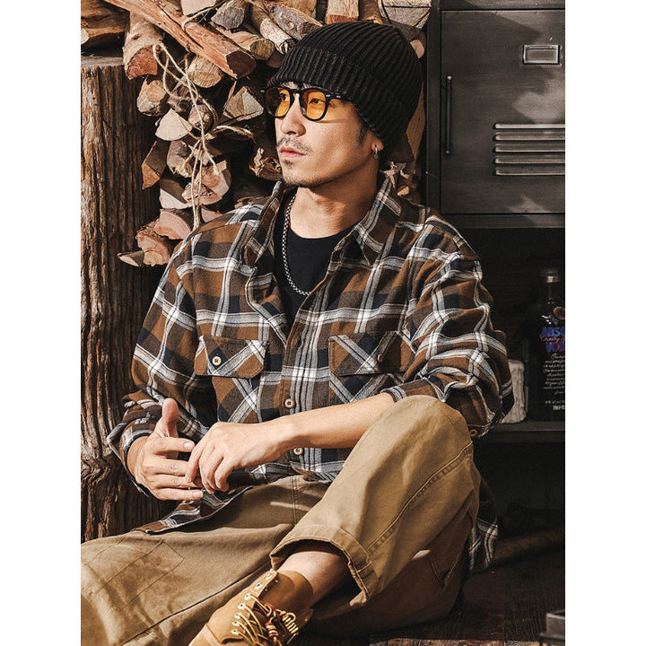 VAAGOON Black Grid Shirt