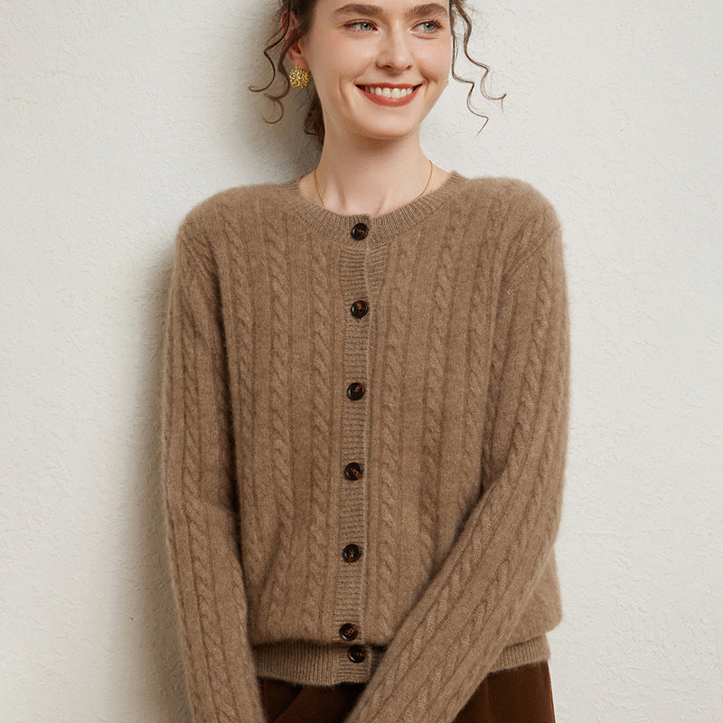 Vaagoon Nordic Cable Cashmere Cardigan