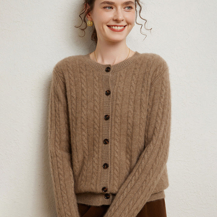 Vaagoon Nordic Cable Cashmere Cardigan