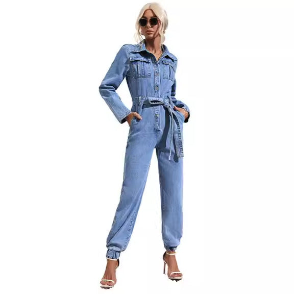 VAAGOON NORA DENIM OVERALL