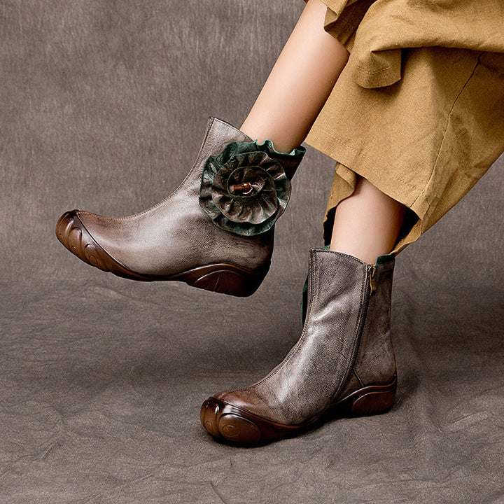 Vaagoon Chelsea Bloom Leather Women's Boots