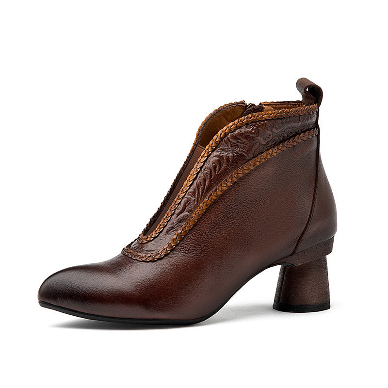 Vaagoon Shanghai Retro Style Genuine Leather Women's Shoes