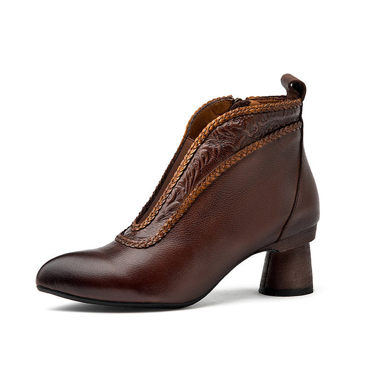 Vaagoon Shanghai Retro Style Genuine Leather Women's Shoes