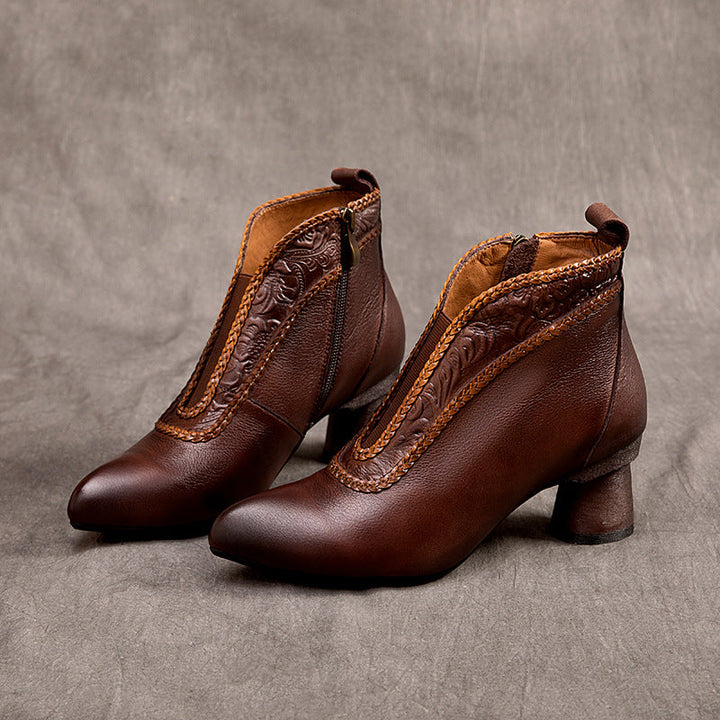 Vaagoon Shanghai Retro Style Genuine Leather Women's Shoes