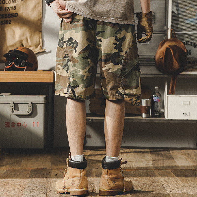 VAAGOON Urban Camo Badge Shorts
