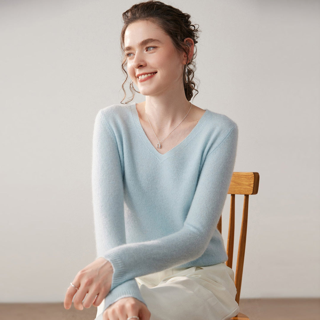 Vaagoon Cashmere V-Neck Kazak