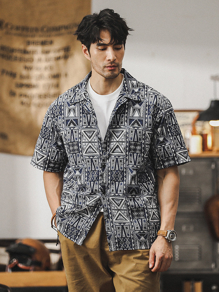 VAAGOON Tribal Pattern Shirt