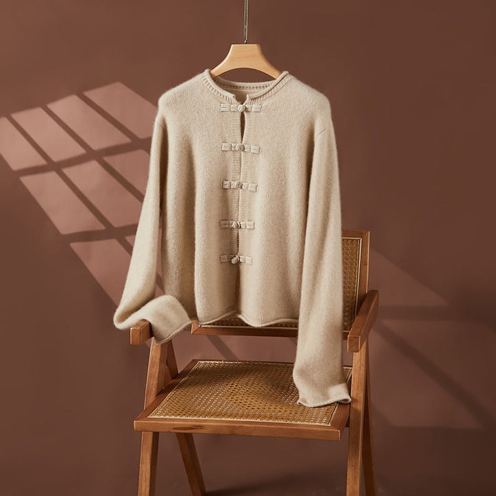 Vaagoon Retro Charm Cashmere Short Cardigan