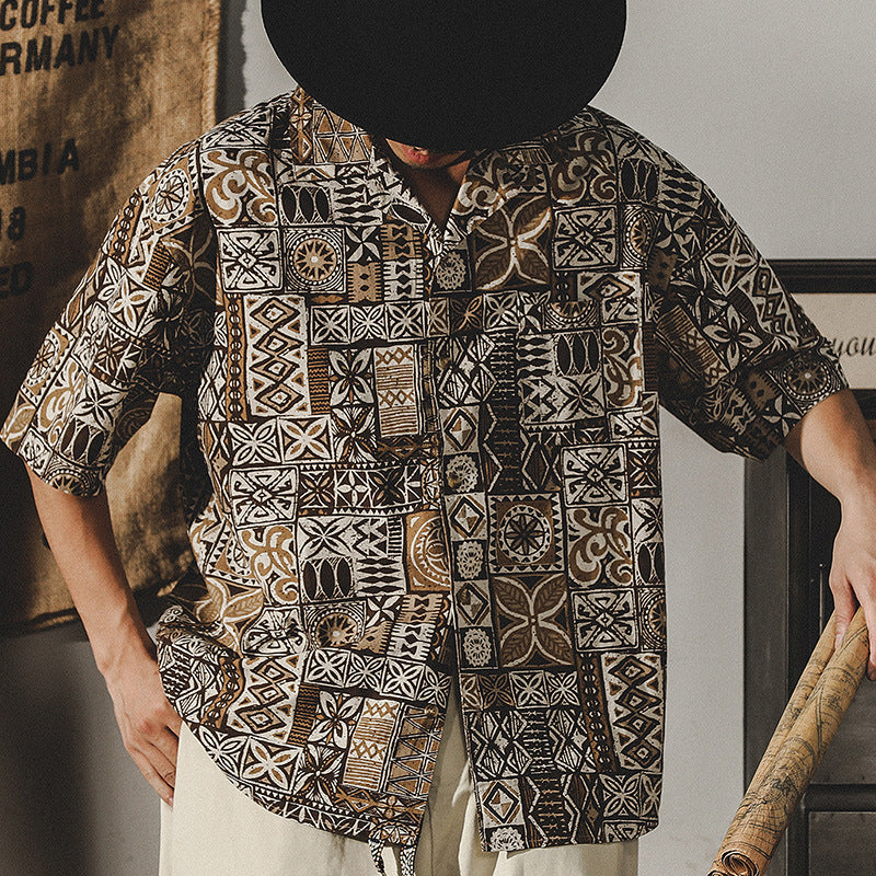 VAAGOON Tribal Patchwork Spirit Shirt
