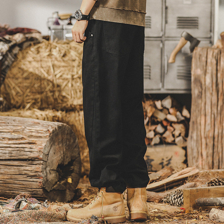 VAAGOON American Retro Velvet Stitch Pants