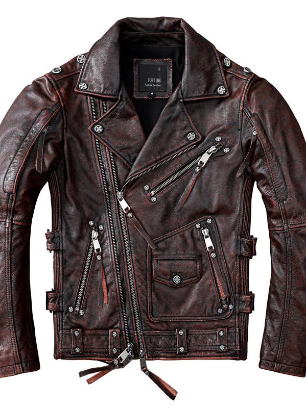 VAAGOON BRAWTA DECO LEATHER JACKET