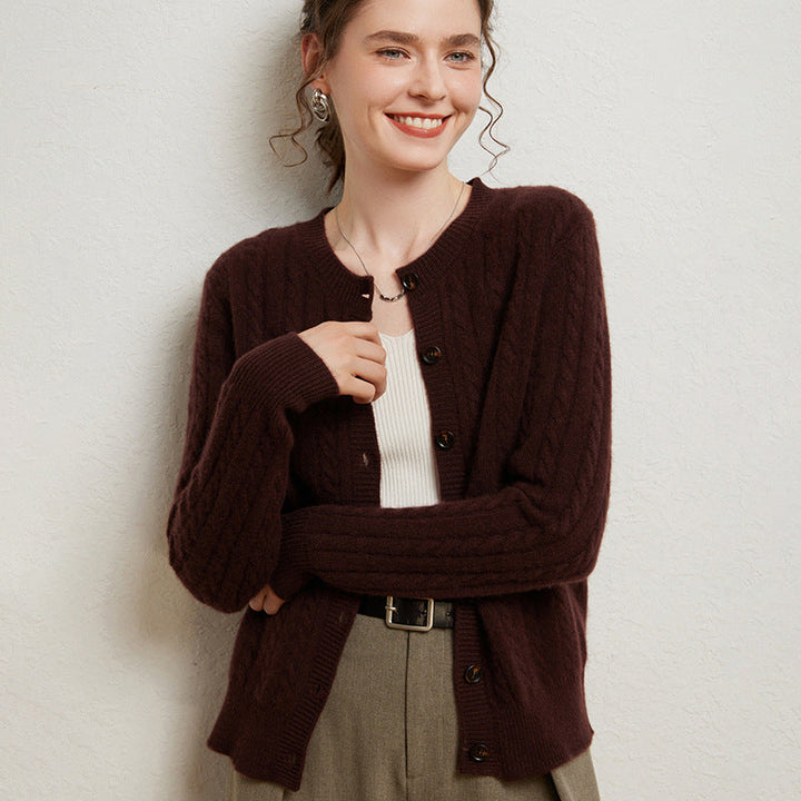 Vaagoon Nordic Cable Cashmere Cardigan