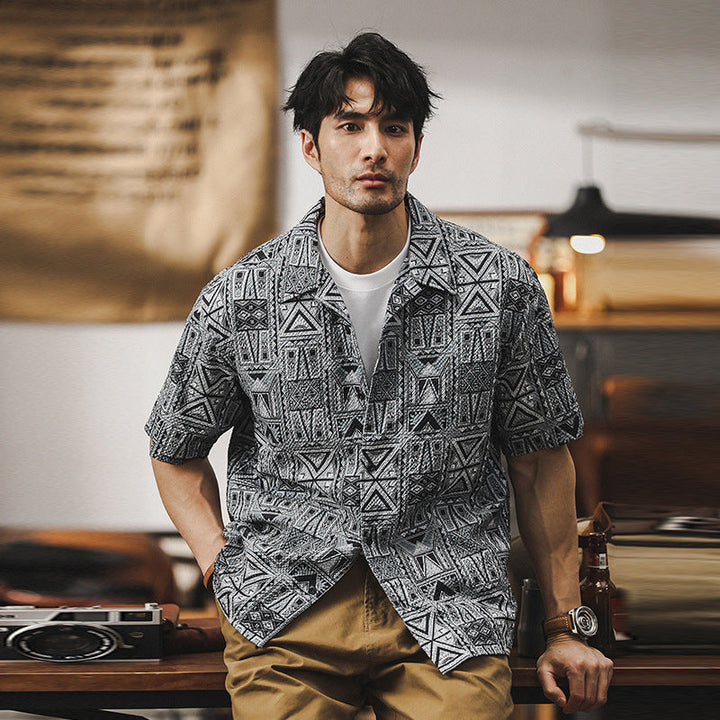 VAAGOON Tribal Pattern Shirt