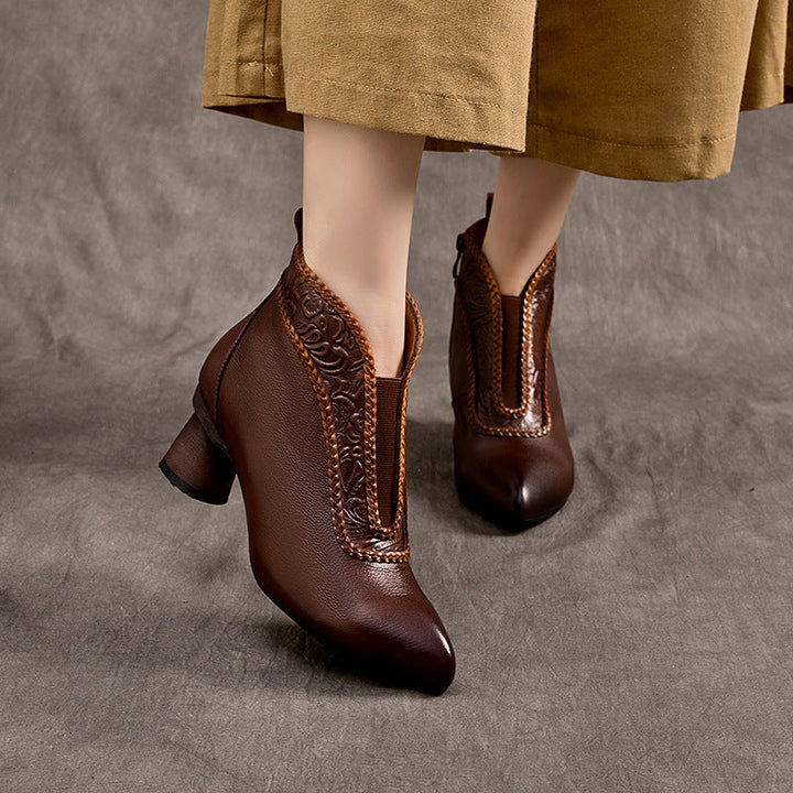 Vaagoon Shanghai Retro Style Genuine Leather Women's Shoes