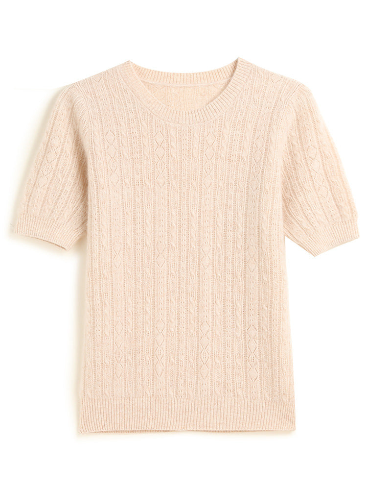 Vaagoon Cashmere Quarter-Sleeve Kazak