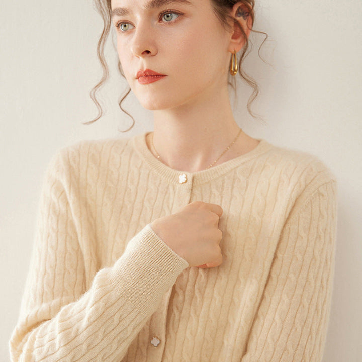 Vaagoon VelvetWeave Cashmere Jacquard Cardigan